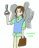 crowded train